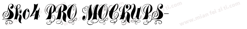 Sko4 PRO MOCKUPS字体转换